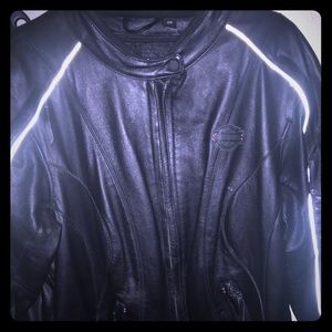 Harley leather riding jacket